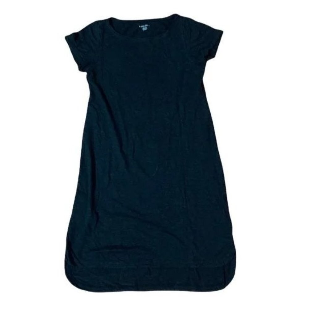 Eileen Fisher Black Cotton T-shirt Dress | Sz P